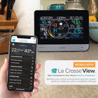 La Crosse Technology 328-69357-INT Wi-Fi Professional Weather Station, Black