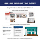 ClosetMaid BrightWood 5-ft to 10-ft W Tower system White Solid Shelving Wood Closet System