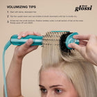 Shark Glossi 2-in-1 Hot Tool & Air Glosser – Wet & Dry Hair Styler with Heated Ceramic Plates & Airflow, Frizz Control, No Heat Damage, 24-Hr Gloss Lock, Volume & Smooth Blowouts for All Hair Types, HT302CTL