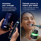 Oral-B iO Electric Toothbrush, Deep Clean + Protect, Rechargeable, Sapphire Blue with Visible Pressure Sensor, 5 Cleaning Settings, 2 Min Timer, a iO Series 7 Toothbrush, 2 Replacement Brush Heads, and Charging Travel Case