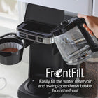 Hamilton Beach FrontFill 12 Cup Programmable Drip Coffee Maker, Front Access Water Reservoir & Swing-Out Brew Basket, Auto Pause & Pour, Auto Shutoff, Black (46310C)