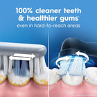 Oral-B iO2 Electric Toothbrush Twin Pack, for an Easy Switch to Electric, Black & White, Rechargeable Electric Toothbrushes, (2) iO Series 2 Power Toothbrushes and (2) Ultimate Clean Brush Heads