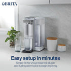 Brita Hub Instant Powerful Countertop Water Filter System, 12 Cup Water Reservoir, Includes 6 Month Carbon Block Filter, White, ‎87340C