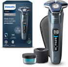Philips Shaver Series 7000, Wet & Dry Electric Shaver, with SkinIQ Technology, Pop-up Trimmer, Travel Case, Quick Clean Pod, Ice Blue, Model S7882/50