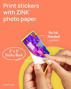 Canon Ivy 2 Mini Photo Printer (Pure White), Bluetooth Portable Smartphone Printer for iOS & Android, Bundle with 110 Zink Sticky-Back Photo Prints, LED Light Bar, Protective Case & USB Cable