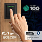 Weiser Halo Touch Matte Black WiFi Smart Lock, Keyless Entry Door Lock, Fingerprint Door Lock, Amazon Alexa & Google Assistant/Google Home Compatible, Deadbolt Lock, Modern Smart Locks for Entry Door