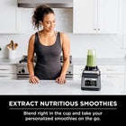 Ninja BN801C, Professional Plus Kitchen System With Auto-iQ, 72oz Pitcher, Black/Silver, 1400W (Canadian Version) | 1400-peak-watt motor with Total Crushing pitcher, 64oz/1.9L processor bowl & (2) 24oz/710mL cups.