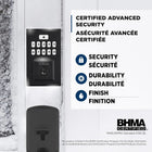 Weiser SmartCode Keypad Electronic Deadbolt – Matte Black Keyless Entry Lock, Back-Lit Touchpad, 50 User Codes + Master Code, SmartKey Re-Key, ANSI/BHMA Grade 2 – Fits 1-3/8″-1-3/4″ Doors
