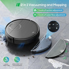 Robot Vacuum and Mop Combo, 2 in 1 Mopping Robot Vacuum Cleaner with Schedule, Wi-Fi/App/Remote, 2000Pa Max Suction, Self-Charging Robotic Vacuum, Slim, Ideal for Hard Floor, Pet Hair