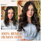 Halo Hair Extensions Real Human Hair, S-noilite Halo Extensions for Women 16inch Wine Red Halo Hair Invisible Wire Extensions with Adjustable Fish Line
