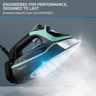 Rowenta Steam Force Stainless Steel Soleplate Steam Iron for Clothes 400 Microsteam Holes 1800 Watts Ironing, Fabric Steamer, Garment Steamer, Digital Display, Precision Tip DW9440