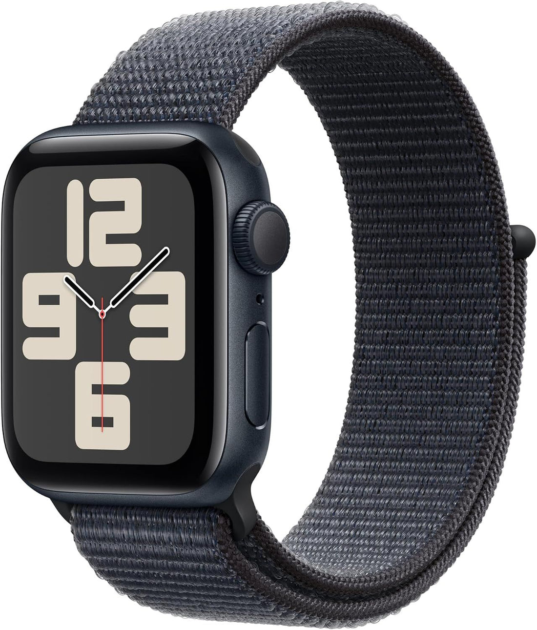 Apple Watch SE (2nd Gen) [GPS 40mm] Smartwatch with Midnight Aluminum Case with Ink Sport Loop One Size. Fitness and Sleep Trackers, Crash Detection, Heart Rate Monitor, Carbon Neutral 2