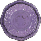 Elama Rustic Birch 16 Piece Stoneware Dinnerware Set in Purple, (EL-RUSTICBIRCH)