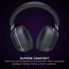 Turtle Beach Stealth 700 Wireless Multiplatform Gaming Headset for Xbox Series X|S, Xbox One, PC, PS5, PS4, & Mobile – 60mm Speakers, A.I. Noise-Cancelling Mic, Bluetooth, 80-Hr Battery – Black | Xbox Series X|S, Xbox One, PlayStation, Multiplatform, Blue