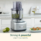 Cuisinart Elemental 11-Cup (2.6 L) Food Processor with Attachments, 550W, Silver (FP-11SSVEC)