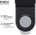Keurig K-Mini Single Serve K-Cup Pod Coffee Maker, Made from at Least 20% Recycled Plastic, Matte Black