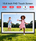 64GB Frameo 15.6 Digital Picture Frame Large 1920 x 1080 IPS FHD Touch Screen WiFi Electronic Photo Frames Share Moments Instantly Anywhere Photo Gifts for Parents and Grandparents