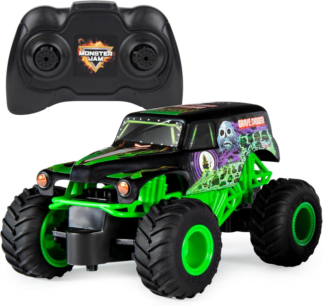 Monster Jam , Official Grave Digger Remote Control Monster Truck Toy, 1:24 Scale, 2.4 GHz, for Ages 4 and Up