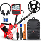 Metal Detector for Adults with Pin Pointer - Waterproof Metal Detector, Pinpointer with 5 Modes, Headphones, Bag, Dagger,Adults Professional, Beach, ip68 Coil,Gold Detector