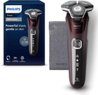 Philips Shaver Series 5000, Wet & Dry Electric Shaver, with SkinIQ Technology, Pop-up Trimmer, Burgundy Red, Model S5881/10