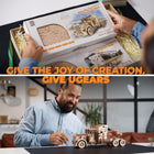 UGEARS 3D Puzzles for Adults Heavy Boy Truck Mechanical Models Wooden Puzzle Brain Teaser Construction Craft Kits for Adults 14+ DIY Puzzle Learning Toys Eco Friendly Woodcraft Building Set