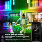 LETIANPAI 200Ft Outdoor LED Strip Lights Waterproof with self-Adhesive Back,IP68 Outside Led Lights Strips Waterproof with Bluetooth App Remote,Music Sync RGB Exterior Led Rope Lights for