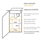 simplehuman 10 Liter / 2.6 Gallon In-Cabinet Trash Can, Heavy-Duty Steel Frame, Black