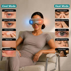 SereneLife Eye Massager with Heat & Cooling, Bluetooth Music Eye Mask with Air Compression & Vibration, Rechargeable Smart Eye Relaxer for Dry Eyes, Puffiness & Sleep – Gifts for Women, Men, Mom