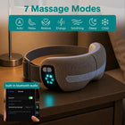 SereneLife Eye Massager with Heat & Cooling, Bluetooth Music Eye Mask with Air Compression & Vibration, Rechargeable Smart Eye Relaxer for Dry Eyes, Puffiness & Sleep – Gifts for Women, Men, Mom