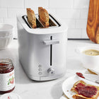ZWILLING Enfinigy 2-Slice Toaster - Silver Stainless Steel Toaster with Extra Wide Slots for Bagels - 7 Toast Settings, Reheat, Defrost, and Even-Heating Technology