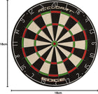 Accudart Edge Bristle Dartboard - Razor Thin Spider Wire Reduces Bounce Outs - Premium Brazilian Sisal - Advanced Metal Number Ring - Increased Playing Area - Super Thin Bullseye