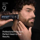 Braun All-in-One Series 9 Trimmer Kit, 40 Lengths, ProBlade, AIO 9530, Deep Blue Metallic
