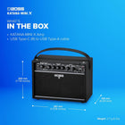 BOSS Katana-Mini X | Powerful 10-Watt Mini Amplifier for Electric, Acoustic & Bass | Tube Logic Design | Custom 5” Speaker | Versatile Sounds & Dual Effects | Bluetooth | Built-in Rechargeable Battery