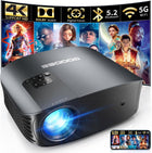 GooDee Projector 4K with WiFi and Bluetooth Supported, FHD 1080P Mini Portable Projector for Outdoor Moives, 5G Video Projector for Home Theater Dolby Audio Zoom TV Stick PPT (YG600 Plus)