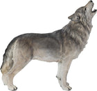 Hi-Line Gift Ltd. Standing Howling Grey Wolf Statue