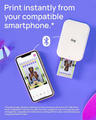Canon Ivy 2 Mini Photo Printer (Pure White), Bluetooth Portable Smartphone Printer for iOS & Android, Bundle with 110 Zink Sticky-Back Photo Prints, LED Light Bar, Protective Case & USB Cable