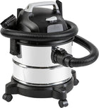 Amazon Basics Stainless Steel Tank 4 gallon, 3 HP Powerful Suction Wet/Dry Vacuum for Garage and Car, Grey/Black