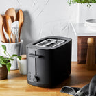ZWILLING Enfinigy Toaster 2 Slice with Extra Wide 1.5\ Slots for Bagels, 7 Toast Settings, Even Toasting, Reheat, Cancel, Defrost, Black, 53101-701