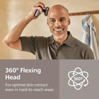 Philips Head Shaver Pro 7000 Series - Skull Shaver For Men and Women, 360° Flexing Head & ComfortCut Blades for Clean Shave, Gentle on Skin, Model HS7980/28