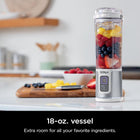 Ninja Blast Portable Blender, Cordless, 18oz. Vessel, Personal Blender for Shakes & Smoothies, BPA Free, Leakproof Lid, USB-C Rechargeable, White, BC151WHC (Canadian Version)