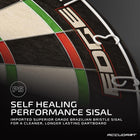 Accudart Edge Bristle Dartboard - Razor Thin Spider Wire Reduces Bounce Outs - Premium Brazilian Sisal - Advanced Metal Number Ring - Increased Playing Area - Super Thin Bullseye