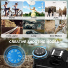 Yatao Digital Cameras for Photography and Vlogging, 6K 64MP Flip Screen, Dual Lens, Microphone for Video, 64GB TF Card, Compact Photo WiFi Camera for YouTube Kit Travel, Beginners (Black)