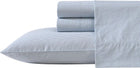 Nautica - Queen Sheet Set, Cotton Percale Bedding Set, Crisp & Cool, Lightweight & Breathable (Penny Pinstripe Blue, Queen)