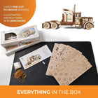 UGEARS 3D Puzzles for Adults Heavy Boy Truck Mechanical Models Wooden Puzzle Brain Teaser Construction Craft Kits for Adults 14+ DIY Puzzle Learning Toys Eco Friendly Woodcraft Building Set