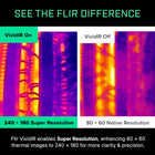 Flir One - Thermal Imaging Camera for iOS Smartphones (iPhone 15 and Newer w/USB-C), 240x180 Super Resolution (80x60 Native IR)