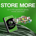 Seagate BarraCuda 8TB Internal Hard Drive HDD – 3.5 Inch Sata 6 Gb/s 5400 RPM 256MB Cache for Computer Desktop PC – Frustration Free Packaging (ST8000DMZ04)