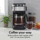 Hamilton Beach FrontFill 12 Cup Programmable Drip Coffee Maker, Front Access Water Reservoir & Swing-Out Brew Basket, Auto Pause & Pour, Auto Shutoff, Black (46310C)