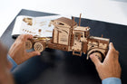 UGEARS 3D Puzzles for Adults Heavy Boy Truck Mechanical Models Wooden Puzzle Brain Teaser Construction Craft Kits for Adults 14+ DIY Puzzle Learning Toys Eco Friendly Woodcraft Building Set