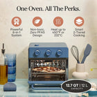 Our Place Wonder Oven | 6-in-1 Air Fryer & Toaster Oven with Steam Infusion | Compact, Countertop Friendly, Fast Preheat, Multifunctional | Air Fry, Toast, Roast, Bake, Reheat & Broil | Blue Salt