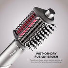 Shark FlexFusion Luxury Air & Ceramic Styling Hair Dryer System with Wet or Dry Fusion Brush, Auto-Wrap Curlers, and FrizzFighter Finishing Tool, Metallic Mist, HD641